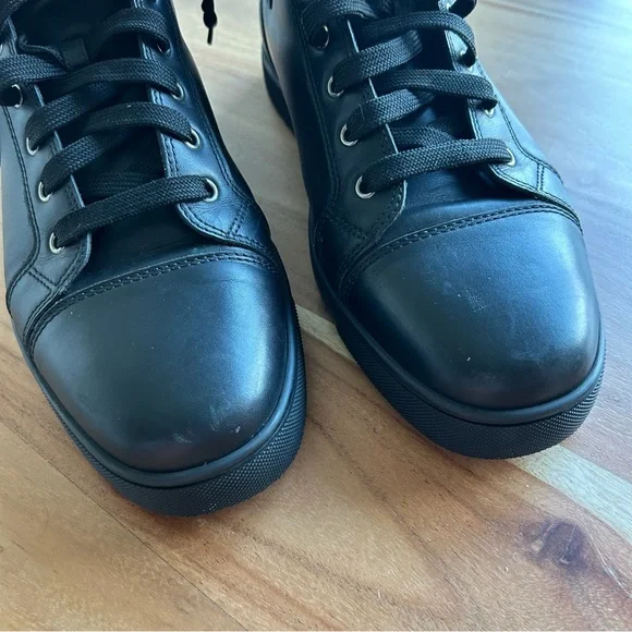 Christian Louboutin Black and Red Sneakers - Picture 6 of 11